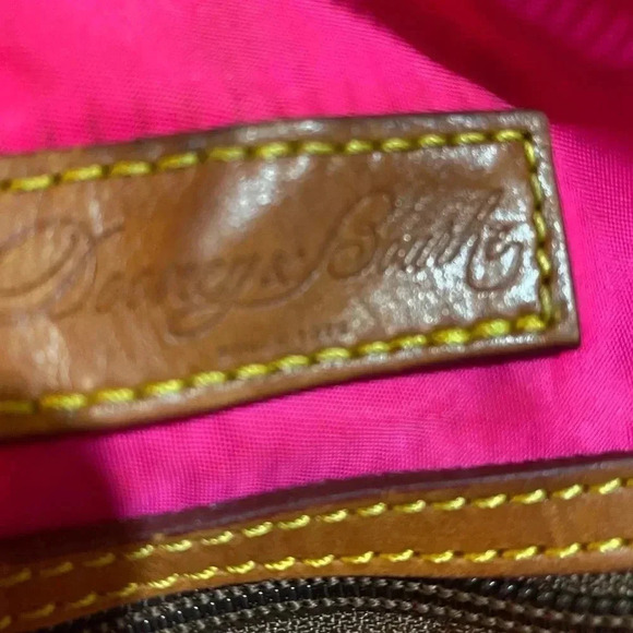 Dooney Bourke navy blue nylon satchel handbag - Picture 7 of 13